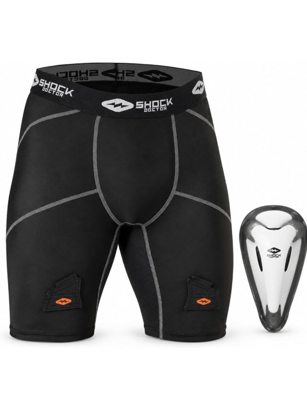 Compression Hockey Shorts with BioFlex Cup for Men - Athletic Support Gear
